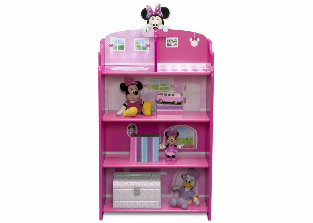 Delta Children Minnie Mouse Wooden Playhouse 4-Shelf Bookcase For Kids 4 Delta Children Minnie Mouse Wooden Playhouse 4-Shelf Bookcase For Kids