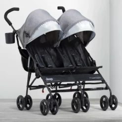 Jeep PowerGlyde Side-by-Side Double Stroller Strollers