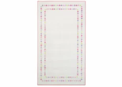 Delta Children Pearl Dot Rectangle Area Rug For Kids, 53-Inch X 59-Inch