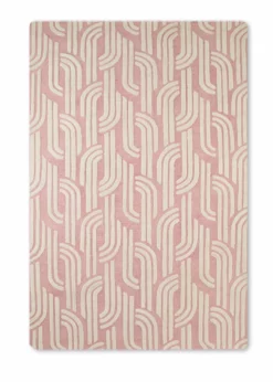 Delta Children What's New Rose Links Hand-Tufted Wool Blend Area Rug 5x8 9 Delta Children What's New Rose Links Hand-Tufted Wool Blend Area Rug 5x8