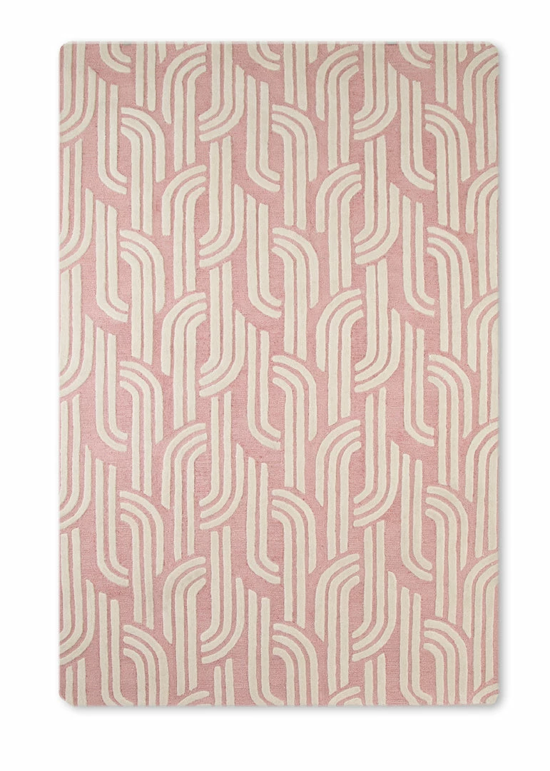 Delta Children What's New Rose Links Hand-Tufted Wool Blend Area Rug 5x8 5 Delta Children What's New Rose Links Hand-Tufted Wool Blend Area Rug 5x8