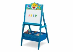 Delta Children Baby Shark Wooden Activity Easel With Storage