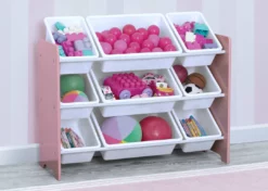 Delta Children MySize 9 Bin Plastic Toy Organizer 56 Delta Children MySize 9 Bin Plastic Toy Organizer