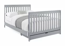 Delta Children Baby Cribs Mercer 6-in-1 Convertible Crib With Storage Trundle