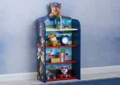 Delta Children PAW Patrol Wooden Playhouse 4-Shelf Bookcase For Kids