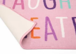 Delta Children Play/Laugh/Create Rectangle Area Rug For Kids, 39-Inch X 59-Inch