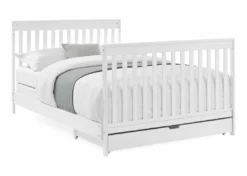 Delta Children Baby Cribs Mercer 6-in-1 Convertible Crib With Storage Trundle