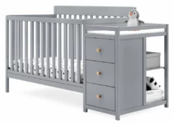 Delta Children Baby Cribs Flynn 5-in-1 Convertible Crib And Changer