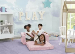 Kids’ Chairs Serta Perfect Sleeper Extra Wide Convertible Sofa To Lounger - Comfy 2-in-1 Flip Open Couch/Sleeper For Kids
