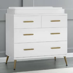 Delta Children Sloane 4 Drawer Dresser With Changing Top Dressers & Changing Tables