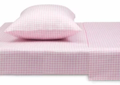 Delta Children Pink Gingham 3-Piece Twin Sheet Set What's New