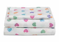 Delta Children Hearts Printed 3-Piece Twin Sheet Set