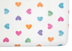 Delta Children Hearts Printed 3-Piece Twin Sheet Set