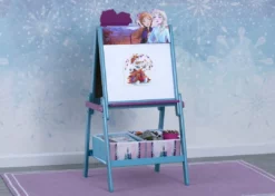 Delta Children Easels Frozen II Wooden Double-Sided Activity Easel With Storage