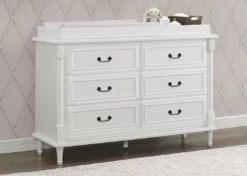 Simmons Kids Juliette 6 Drawer Dresser With Changing Top Dressers & Changing Tables