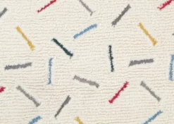 Delta Children Colored Sprinkles Hand-Tufted 100% Wool Area Rug 5x8