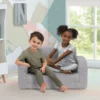 Delta Children Cozee Flip-Out Sherpa 2-in-1 Convertible Sofa To Lounger For Kids
