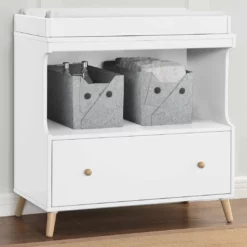 Delta Children Essex Convertible Changing Table With Drawer Dressers & Changing Tables