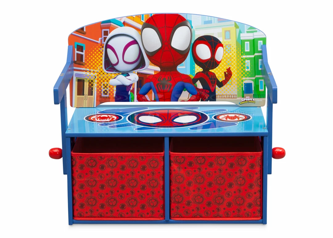 Delta Children Book & Toy Storage Spidey And His Amazing Friends Activity Bench 4 Delta Children Book & Toy Storage Spidey And His Amazing Friends Activity Bench