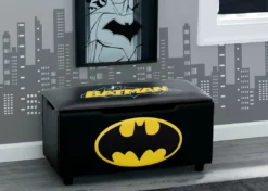Delta Children Batman Upholstered Storage Bench For Kids