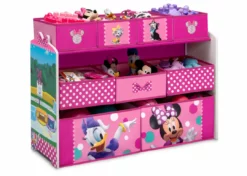 Delta Children Storage Minnie Mouse Deluxe 9 Bin Design And Store Toy Organizer