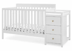 Delta Children Baby Cribs Flynn 5-in-1 Convertible Crib And Changer