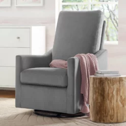 Delta Children Gliders & Rocking Chairs Andie Nursery Glider Swivel Chair With LiveSmart Fabric