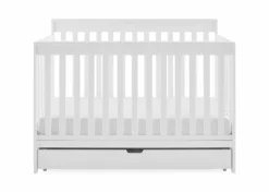 Delta Children Baby Cribs Mercer 6-in-1 Convertible Crib With Storage Trundle