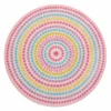 Delta Children Rainbow Dot Round Area Rug For Kids, 39-Inch Rugs