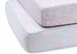 Delta Children Rainbow Confetti Fitted Crib Sheets - 2 Pack What's New