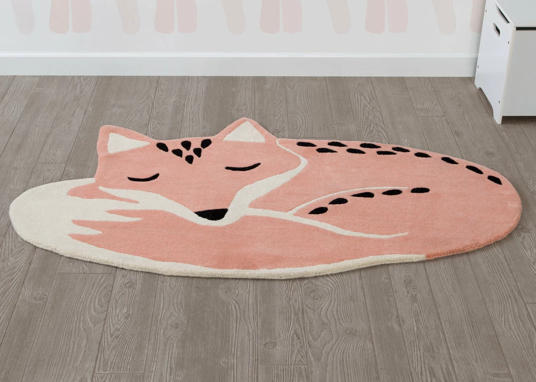 Delta Children Hand-Tufted 100% Wool Fox Rug Rugs 3 Delta Children Hand-Tufted 100% Wool Fox Rug Rugs