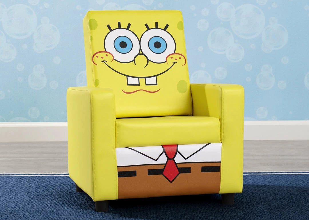 Delta Children SpongeBob SquarePants High Back Upholstered Chair 3 Delta Children SpongeBob SquarePants High Back Upholstered Chair