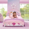 Delta Children Princess Upholstered Twin Bed 1 Delta Children Princess Upholstered Twin Bed