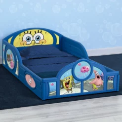 Delta Children SpongeBob SquarePants Plastic Sleep And Play Toddler Bed
