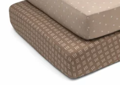 Delta Children What's New Neutral Boho Fitted Crib Sheets - 2 Pack