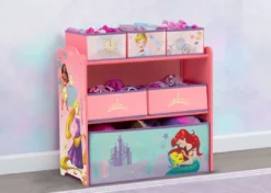 Delta Children Storage Princess 6 Bin Design And Store Toy Organizer