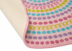 Delta Children Rainbow Dot Round Area Rug For Kids, 39-Inch Rugs